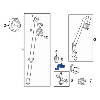 Acura OE - Rear Left Seat Belt Receptacle