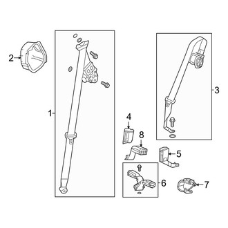 Acura OE - Restraint Systems - Rear Seat Belts