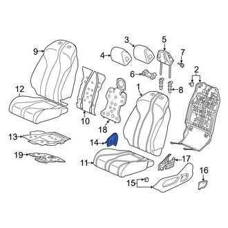 Acura OE - Front Left Inner Seat Trim Panel