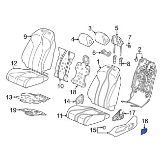 Acura OE - Left Seat Trim Panel Cap