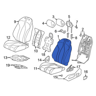 Acura OE - Rear Right Seat Back Cushion