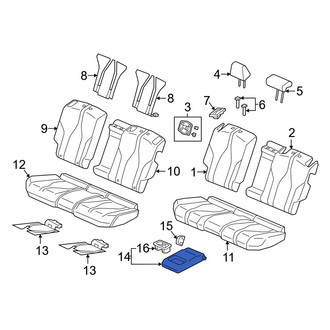Acura OE - Rear Seat Armrest