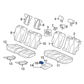 Acura OE - Rear Seat Armrest Cup Holder