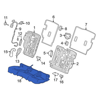 Acura OE - Rear Seat Frame