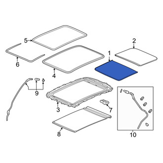 Acura OE - Front Sunroof Glass