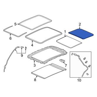 Acura OE - Rear Sunroof Glass