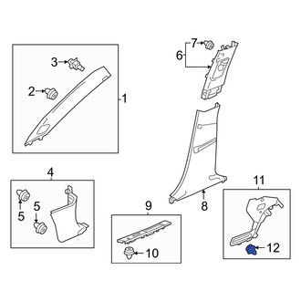 Acura OE - Body B-Pillar Trim Panel Clip