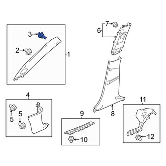 Acura OE - Body A-Pillar Trim Panel Clip