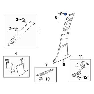 Acura OE - Door Interior Trim Panel Retainer