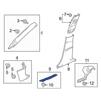 Acura OE - Rear Left Door Sill Plate