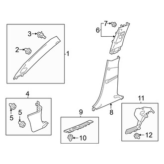 Acura OE - Pillars, Rocker & Floor - Interior Trim