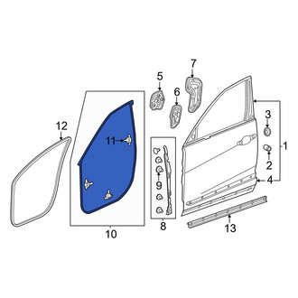 Acura OE - Front Left Outer Door Seal