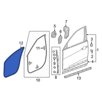 Acura OE - Front Left Inner Door Seal