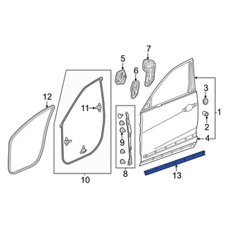 Acura OE - Front Lower Door Shell Seal