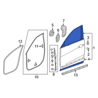Acura OE - Front Left Door Shell