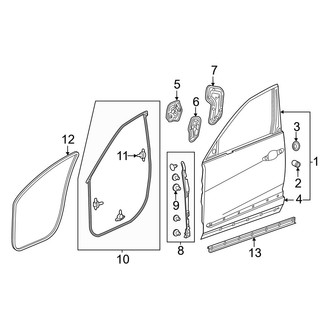 Acura OE - Front Door - Door & Components