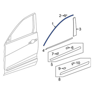 Acura OE - Front Left Door Reveal Molding