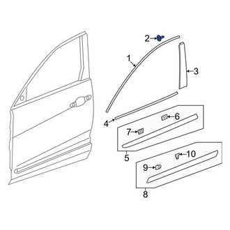 Acura OE - Door Reveal Molding Screw