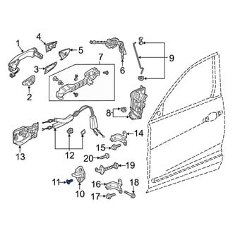 Acura OE - Door Lock Striker Plate Bolt