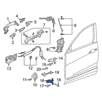 Acura OE - Front Right Lower Door Hinge