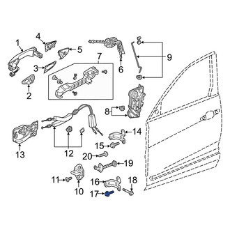 Acura OE - Upper Door Hinge Bolt