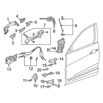 Acura OE - Front Door - Lock & Hardware