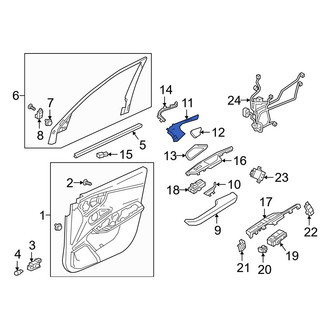 Acura OE - Front Left Door Trim Molding