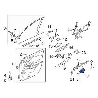 Acura OE - Front Left Door Window Lock-Out Switch