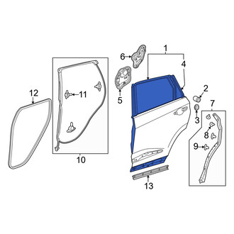 Acura OE - Rear Left Door Shell