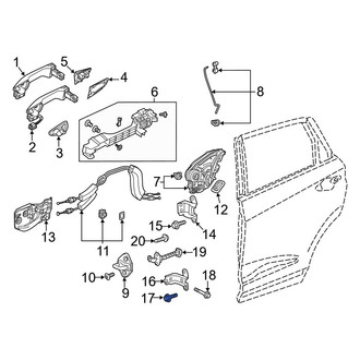 Acura OE - Upper Door Hinge Bolt