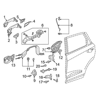 Acura OE - Rear Door - Lock & Hardware