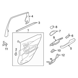 Acura OE - Rear Door - Interior Trim