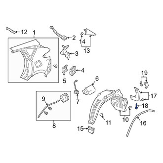 Acura OE - Mud Flap Screw