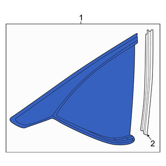 Acura OE - Rear Left Quarter Glass