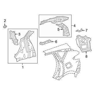 Acura OE - Quarter Panel - Inner Structure
