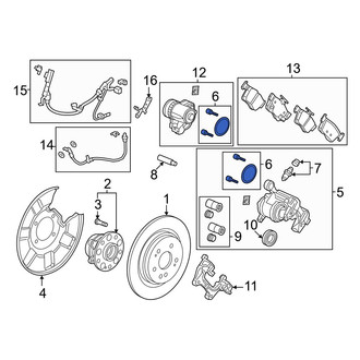 Acura OE - Parking Brake Actuator O-Ring