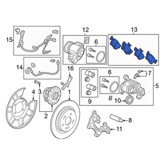 Acura OE - Rear Disc Brake Pad Set