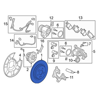 Acura OE - Rear Disc Brake Rotor