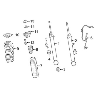 Acura OE - Rear Suspension - Shocks & Components