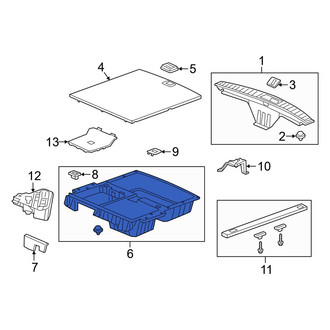 Acura OE - Rear Trunk Floor Storage Box