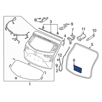 Acura OE - Rear Liftgate Trim Cover