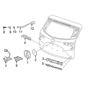 Acura OE - Rear Back Glass Washer Nozzle