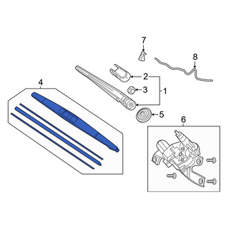 Acura OE - Rear Wiper Blade