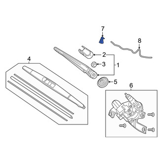 Acura OE - Rear Back Glass Washer Nozzle