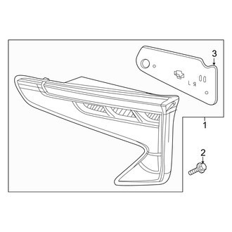 Acura OE - Rear Lamps - Tail Lamps (On Lift Gate)