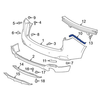 Acura OE - Rear Right Bumper Cover Spacer