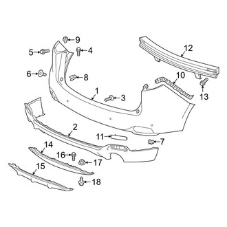 Acura OE - Rear Bumper - Bumper & Components