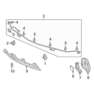Acura OE - Rear Bumper - Electrical Components