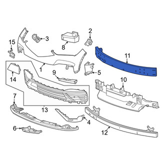 Acura OE - Front Upper Bumper Impact Bar