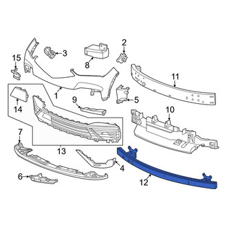 Acura OE - Front Lower Bumper Impact Bar